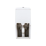 One piece ceramic Sanitary ware Siphonic S trap 300mm soft closing High pressure flush mechanism